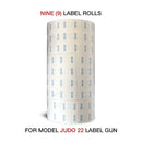 ETIQUETAS DE PRECIO DE CRÉDITO PRECIO EN EFECTIVO (9 ROLLOS – JUDO 22)