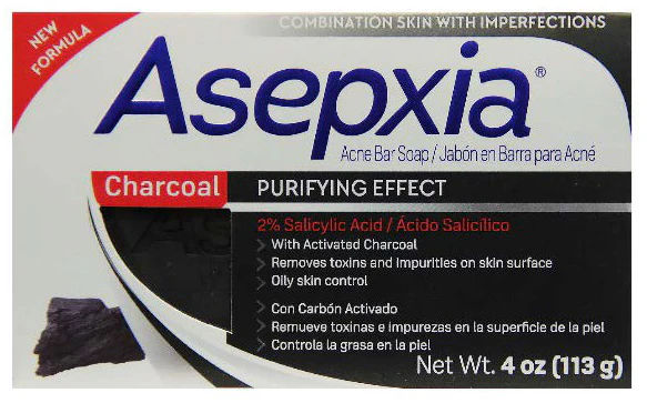 ASEPXIA CLEANSING BAR CHARCOAL 4OZ PK5  /  UOM C20