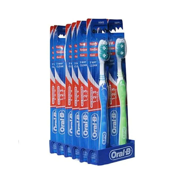 ORAL-B TOOTHBRUSH ALL ROUNDER SOFT DISPLAY 12CT