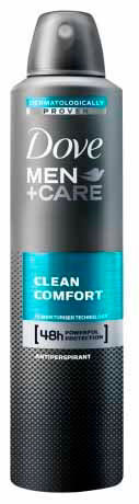 DOVE SPRAY 250ML MEN CLEAN COMFORT CS6  /  UOM C6