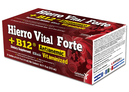 HIERRO VITAL FORTE B12 ANTIANÉMICO 21 VIALES PK3  /  UOM C21