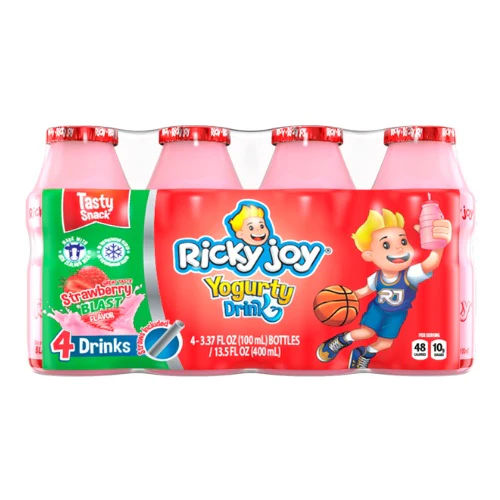 RICKY JOY YOGURTY DRINK STRAWBERRY BLAST 13.5fl oz-C10