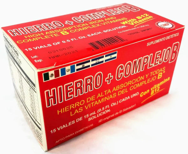 HIERRO + COMPLEJO B VIALES 15-PK3  /  UOM C24