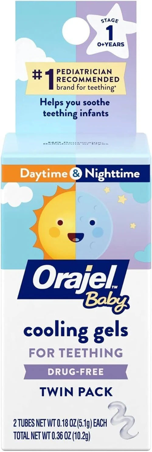 ORAJEL BABY TWIN PACK COOLING TEETHING GEL DISPLAY 6CT