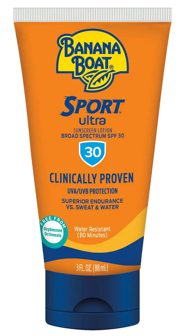 BANANA BOAT *3OZ* SPF 30 SUNSCREEN LOTION SPORT-PK3  /  UOM C12