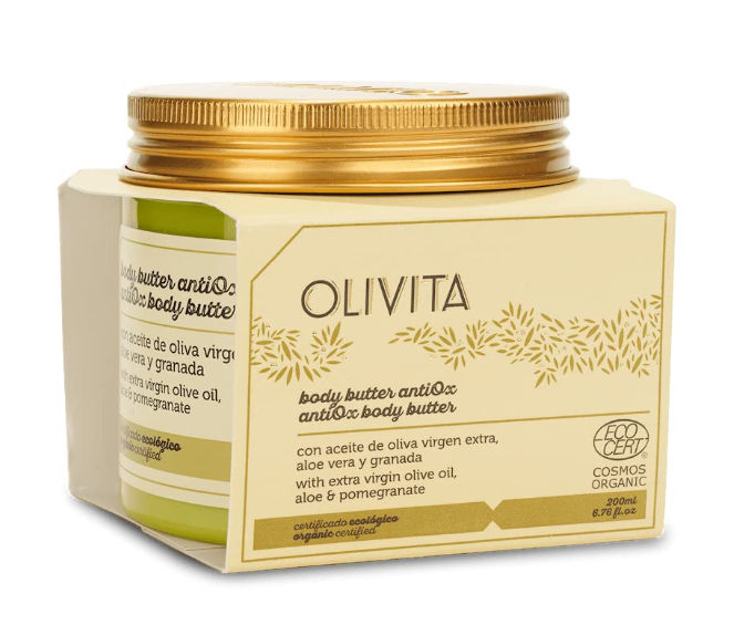 Chinata Olivita Antiox Body Butter - Moisturising Cream for the Body - Organic Cosmetics - Natural Cosmetics - Made in Spain - 200 ml