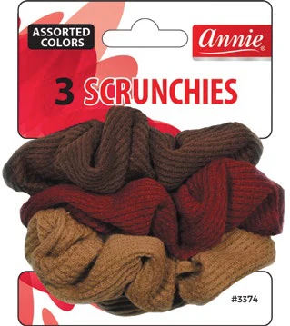 ANNIE SCRUNCHES 3CT ASST COLOR CS12  /  UOM M432