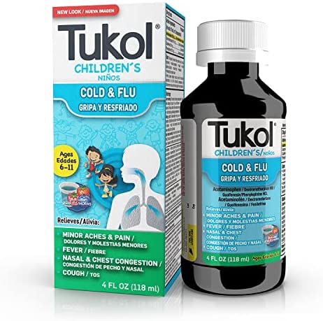 TUKOL CHILDREN'S COLD & FEVER RELIEF BERRY 4oz PK3  /  UOM C12