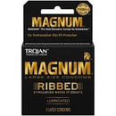 CONDOMES TROJAN MAGNUM RIBBED 3CT PK6  /  UOM C12