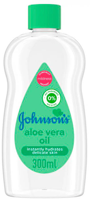 JOHNSON & JOHNSON BABY OIL W/ALOE 300 ML PK6  /  UOM C24