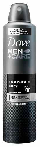 DOVE SPRAY 250ML MENS INVISIBLE DRY CS6  /  UOM C6