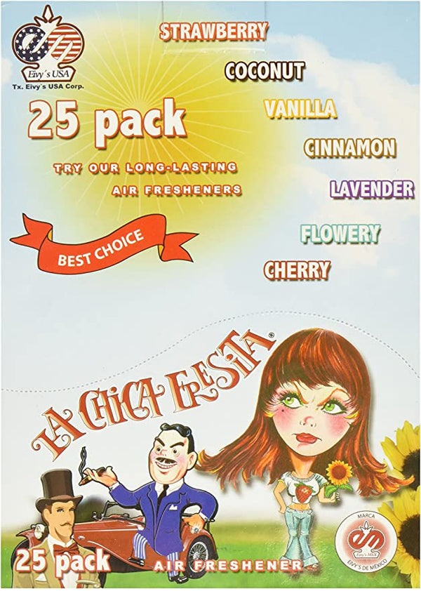 LA CHICA FRESITA AIR FRESHER 25PK DISPLAY  /  UOM DSP