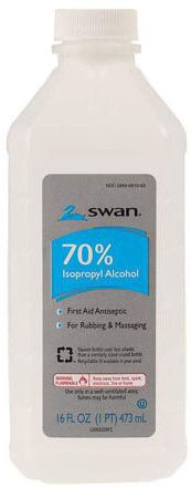 SWAN ALCOHOL RUBBING ISOPROPYL 70% 16 OZ. PK6  /  UOM C12