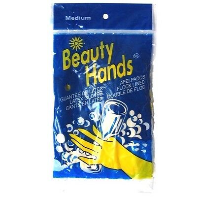 RUBBER GLOVES MEDIUM PK6  /  UOM C12