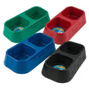 BOLSA DOBLE DE COMIDA Y AGUA COLORES ASORTIDOS PK6  /  UOM C24