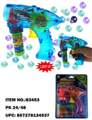 JUGUETES AUMENTAN PISTOLA DE BURBUJAS ESPACIAL�PK6  /  UOM M48