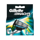 CARTUCHO DE CUCHILLAS GILLETTE MACH 3 4'S CAJA PK6  /  UOM C12