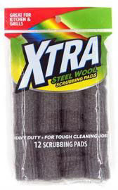 ESPONJA XTRA STEEL WOOL 12 SCRUBBING PADS PK12  /  UOM M48