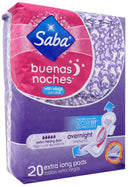 SABA MAXI NOCHE 20 COMPRESAS PK6  /  UOM C12