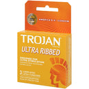 CONDOMES TROJAN ULTRA RIBBED 3CT PK6  /  UOM C12
