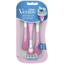 GILLETTE VENUS RAZOR SENSITIVE 3CT DISPLAY DE 8 / UOM DSP