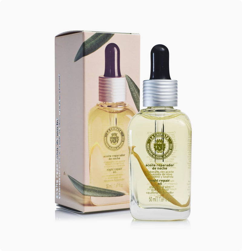 La Chinata Night Repairs Oil - Olive Oil Face oil for dry skin– Organic Face Oil For Women Anti aging -Facial Skin Care