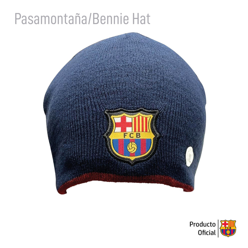 FC Barcelona Beanie hat Official Winter Soccer Red