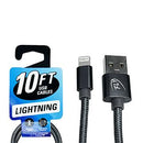 Cable Lightning trenzado de 10 pies en colores surtidos (paquete de 30)