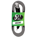 Cable de Datos Micro Trenzado de 5FT en Colores Asst (Paquete de 24)