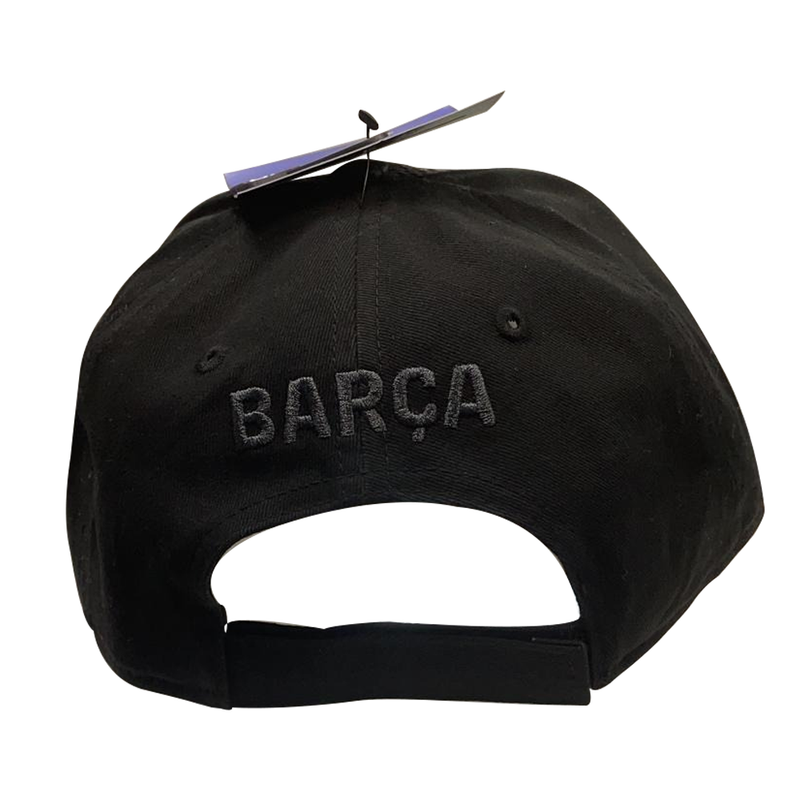 Barcelona F.C. Pannel Black Cap Gorra Pannel Negra