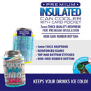 ENFRIADOR DE LATAS CON BOLSILLO PARA TARJETAS 6 PIEZAS POR DISPLAY