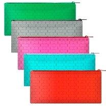 Zipper Pencil Pouch - Assorted Colors (72 Pack)