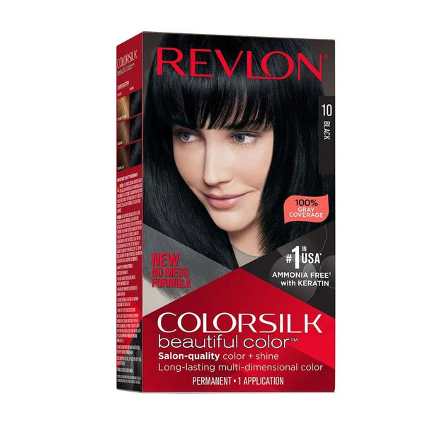 REVLON HAIR COLOR #10 BLACK PK6 / U