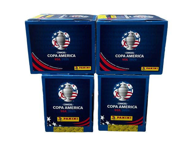 PANINI COPA AMERICA STICKER BOX COMBO 4 STICKER BOXES