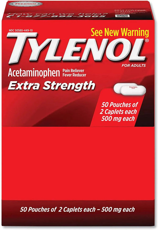TYLENOL EXTRA STRENGTH 50X2 DSP