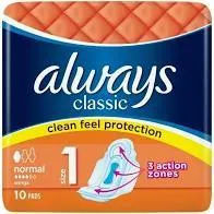 ALWAYS CLASSIC NORMAL W/WINGS 10CT PK8