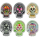 CENICERO DE VIDRIO EN FORMA DE CRÁNEO 6 PIEZAS POR DISPLAY