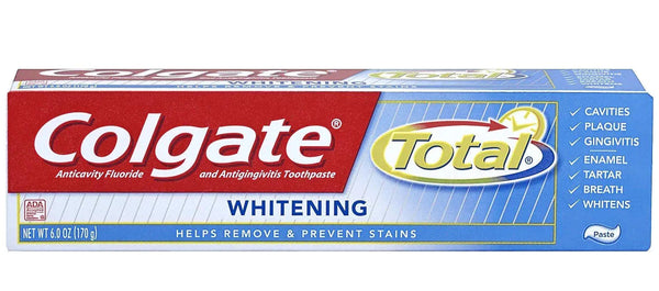 COLGATE TOOTHPASTE 6oz TOTAL WHITENING CASE 6