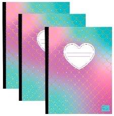Composition Notebook - 3 PK Assorted Design - Wide Ruled (48 Pack)