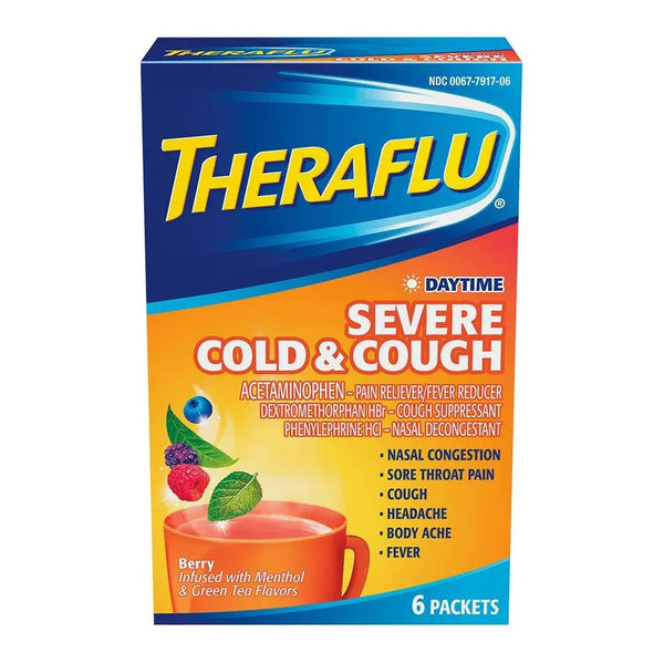 THERAFLU SEVERE COLD&COUGH DAY BERRY 6S pk3