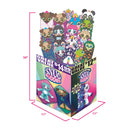 EXHIBIDOR DE SUELO DE FELPA EN BLANCO 24 PIEZAS POR EXHIBIDOR