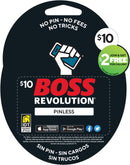 $10 Boss Revolution Tarjetas Físicas