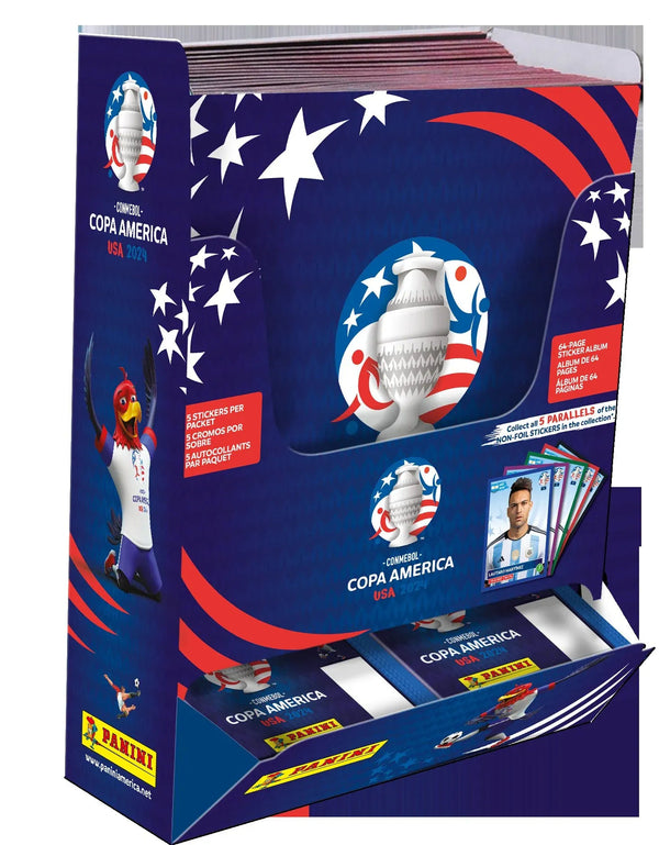 PANINI COPA AMERICA STARTER DISPLAY INCLUDES 2 STICKER  BOXES + 12 ALBUMS