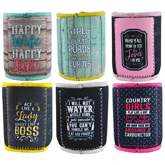 CAN COOLER CARD POCKET 6 PIECES PER DISPLAY