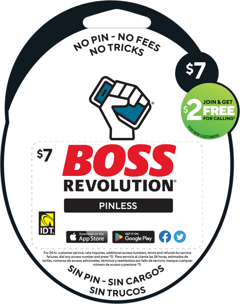 $7 BOSS REVOLUTION PINLESS HARD CARDS