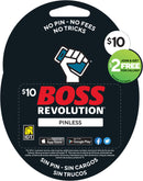 $10 Boss Revolution Tarjetas Físicas