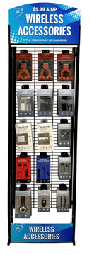 Accesorio Inalámbrico de 102 Piezas con Exhibidor de Metal