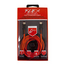 CABLE FLEXIBLE DE 6 PIES - CABLE DE CARGA RÁPIDA USB-C A USB-C (Paquete de 12)