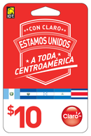 $10 Claro Universal Tarjetas Físicas