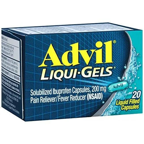 ADVIL LIQUID GELS 20 CAPS-PK6